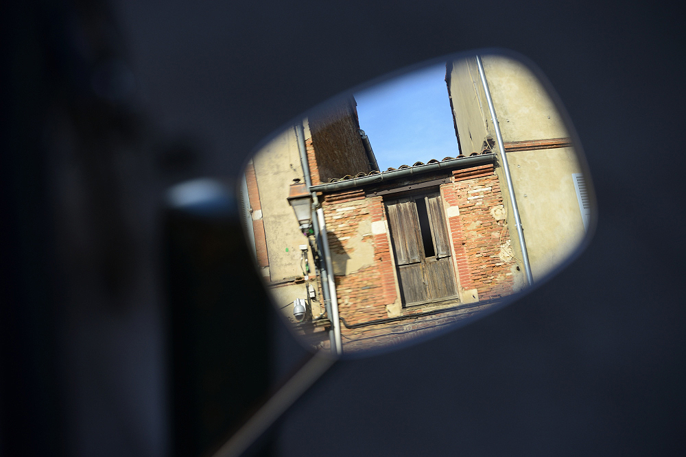 Kompozice obrazu rámování odrazem Kompozice obrazu rámování odrazem