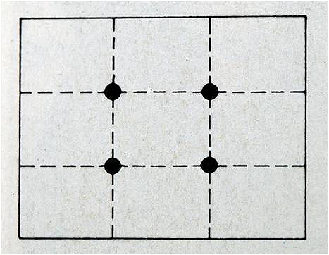 Kompozice obrazu - zlatý řez - rozdělení obrazového pole na obdelníky