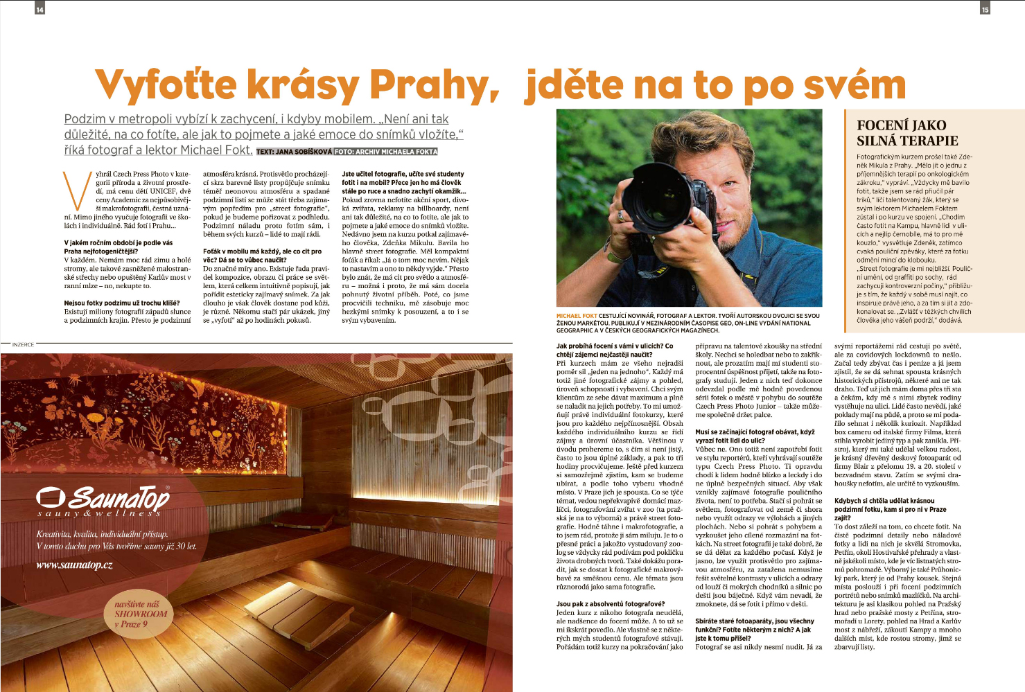 Rozhovor City DNES Speciál - individuální fotokurzy